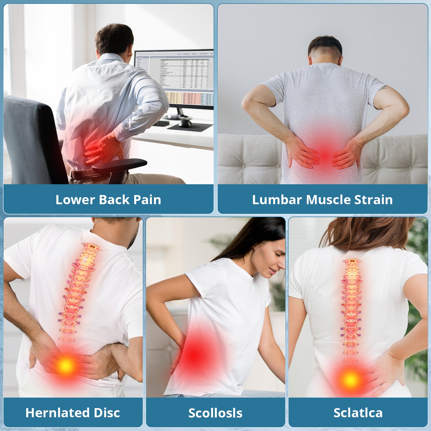 Kinstron Lumbar Support Back Brace with Adjustable Compression Straps – Breathable Mesh, Memory-Aluminum Stays & Removable Pad – Ergonomic Lower Back Support Belt for Work, Fitness & Daily Pain Relief