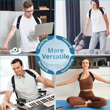 Kinstron Posture Corrector for Men and Women, Comfortable Upper and Back Brace, Adjustable Back Support for Back, Shoulder and Neck