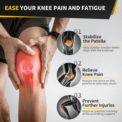 Kinstron Patella Tendon Knee Strap 2 Pack, Knee Pain Relief Support Brace Hiking, Soccer, Basketball, Running, Jumpers Knee, Tennis, Tendonitis, Volleyball & Squats